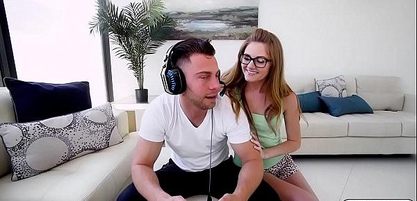  Hot gamer Miley Cole gets fucked by bf